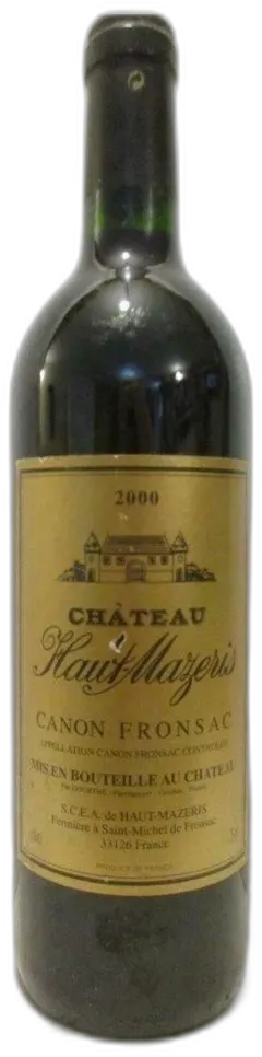 photo du vin Château Haut-Mazeris
