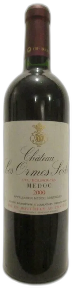 image du vin 2000 Médoc Château les Ormes Sorbet Cru Bourgeois Rouge Bordeaux
