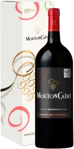 capture du vin Magnum Mouton Cadet en Etui Baron Philippe de Rothschild