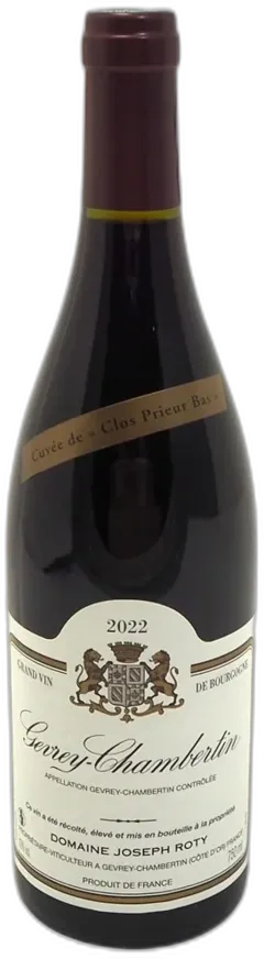 photos du vin Joseph Roty Gevrey Chambertin Clos Prieur Bas