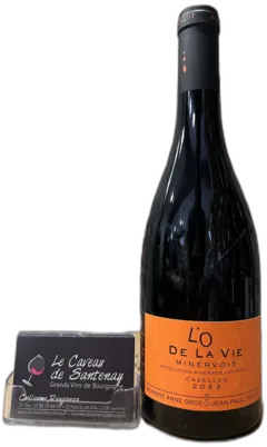 vue du vin Cazelles Rouge l’o de la Vie