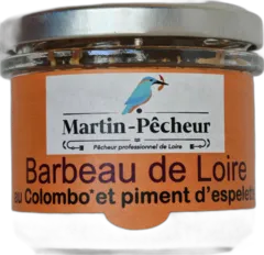 photo du vin Rillette Artisanale Martin-Pecheur Barbeau de Loire au Colombo et Piment d’Espelette 95 gr de Touraine