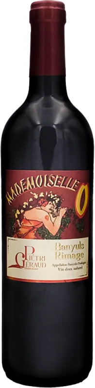 illustration du vin Domaine Pietri-Géraud Mademoiselle o Banyuls Rimage Rouge 2023