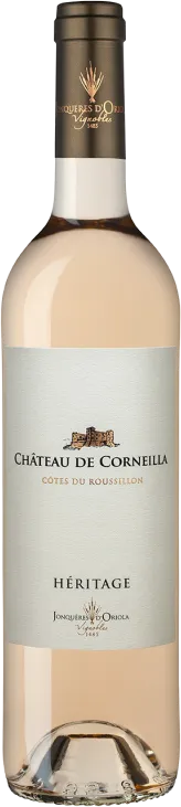 photo du vin Jonquères d’Oriola Château de Corneilla Héritage Côtes du Roussillon Rosé 2023