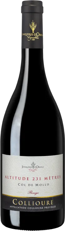 photo du vin Jonquères d’Oriola Altitude 231 Mètres Collioure Rouge
