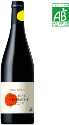 photo du vin Mas Amiel Natural Grenache Côtes Catalanes Rouge 2022