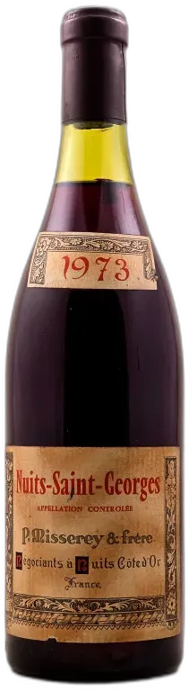 aperçu du vin P.Misserey Nuits st Georges 1973