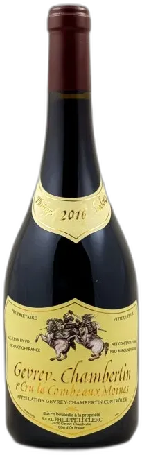 vue du vin Philippe Leclerc Gevrey Chambertin 1er Cru "Combe Aux Moines" 2016