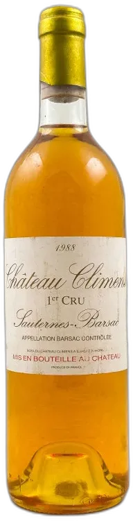 photo du vin Climens Barsac 1988