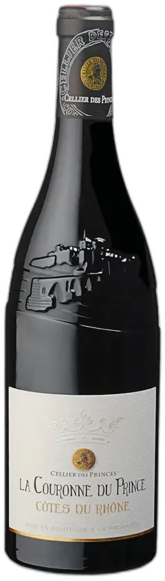 photo du vin Côtes du Rhône Aoc Rouge la Couronne du Prince Cellier des Princes 2023