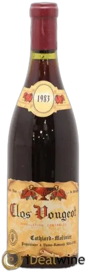 illustration du vin Clos de Vougeot Grand Cru Cathiard-Molinier