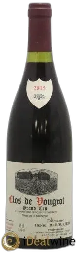 photo du vin Clos de Vougeot Grand Cru Henri Rebourseau