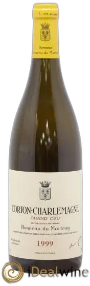 capture du vin Corton-Charlemagne Grand Cru Bonneau du Martray 1999