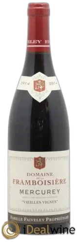 image du vin Domaine de la Framboisière Vieilles Vignes