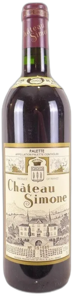 image du vin Château Simone, Palette
