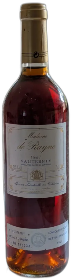 image du vin Madame de Rayne