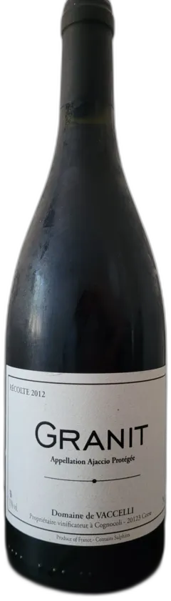 capture du vin Domaine de Vaccelli Granit