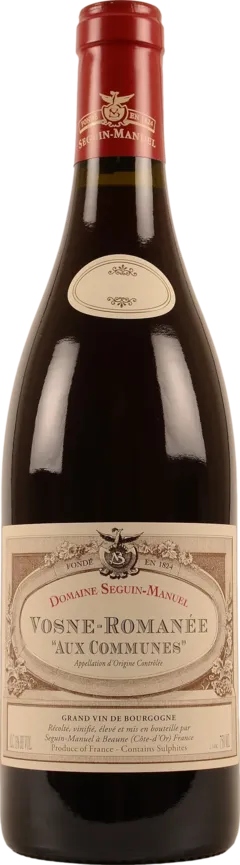 image du vin Domaine Seguin-Manuel Vosne-Romanee Aux Communes 2022