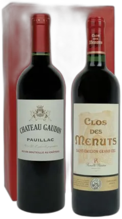 image du vin Pauillac Château Gaudin et Saint Emilion Grand Cru Clos des Menuts