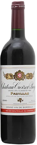 image du vin Château Croizet-Bages 5ème Grand Cru Classé Pauillac Rouge 2000