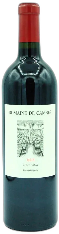 photo du vin Bordeaux Rouge 2022 Domaine de Cambes
