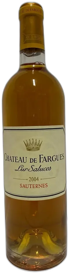 vue du vin Sauternes 2004 Château de Fargues