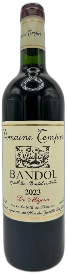 image du vin Domaine Tempier Bandol Cuvee la Migoua Provence Corse France