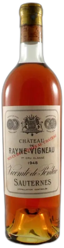 photo du vin Château Rayne-Vigneau