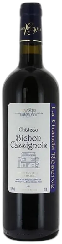 photo du vin Chateau Bichon Cassignol, Grande Réserve 2020