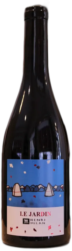 vue du vin Vin de France le Jardin Rouge 2021 Domaine Milan