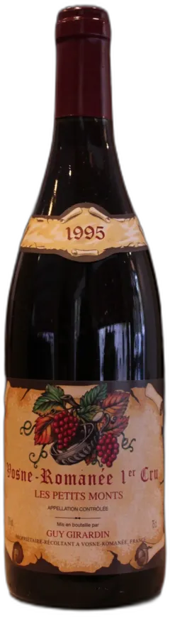 photo du vin Vosne Romanee 1er Cru les Petits Monts 1995 Guy Girardin