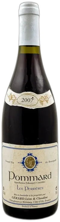 photo du vin Gérard Léon Pommard "les Perrières" 2007