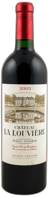 photo du vin la Louvière Pessac Léognan 2003