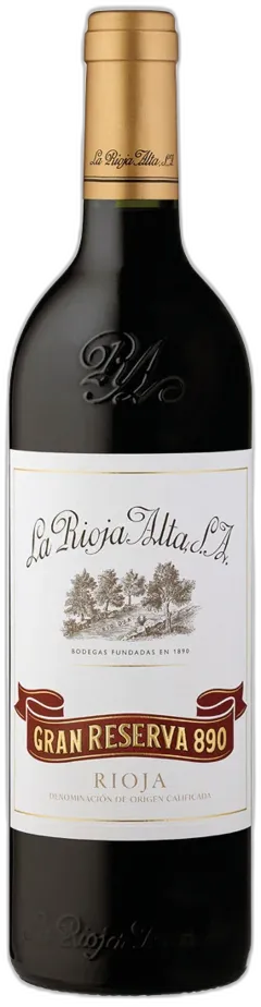 image du vin Rioja Doca Gran Reserva 890 la Rioja Alta 2011