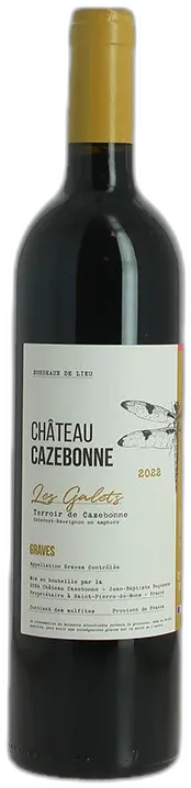photo du vin les Galets Château Cazebonne Graves 2022