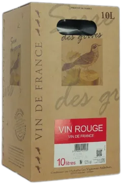 photo du vin Bib Serre des Grives Rouge Par les Vignerons Ardechois