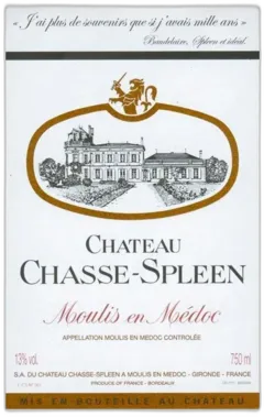 photos du vin Chasse Spleen