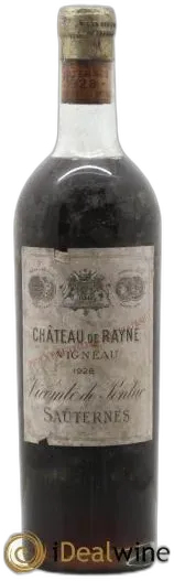 aperçu du vin Château de Rayne Vigneau