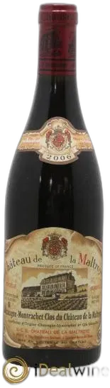 vue du vin Clos du Château de la Maltroye