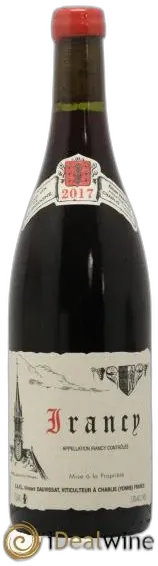 vue du vin Irancy Vincent Dauvissat