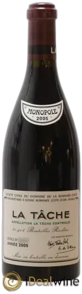 illustration du vin la Tâche