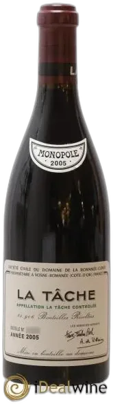 illustration du vin la Tâche