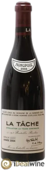illustration du vin la Tâche