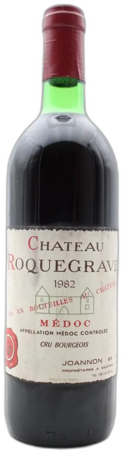 vue du vin Château Roquegrave 1982