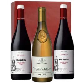 photo du vin Plan de Dieu et Côtes du Rhône Delas