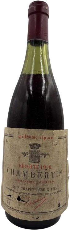 image du vin Chambertin Grand Cru 1980 Domaine Trapet Père et Fils