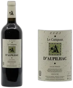 vue du vin Vin de France Rouge "le Carignan"