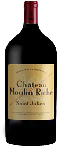 vue du vin Château Moulin Riche Saint-Julien Rouge Double-Magnum 3 Litres d’Origine