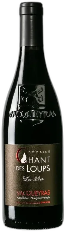 photo du vin Vacqueyras les Lèbres Rouge 2022 Domaine Chant des Loups