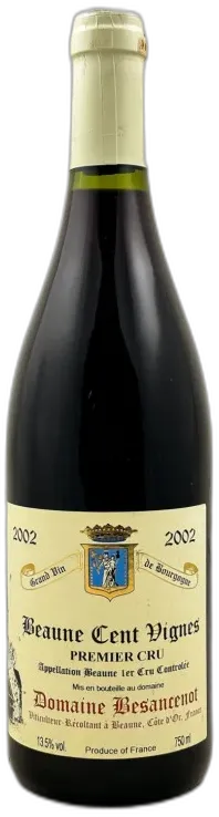 illustration du vin Besancenot Beaune 1er Cru "Cent Vignes" 2002